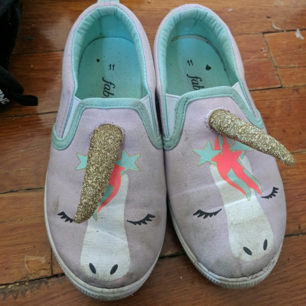 Girls unicorn shoes
